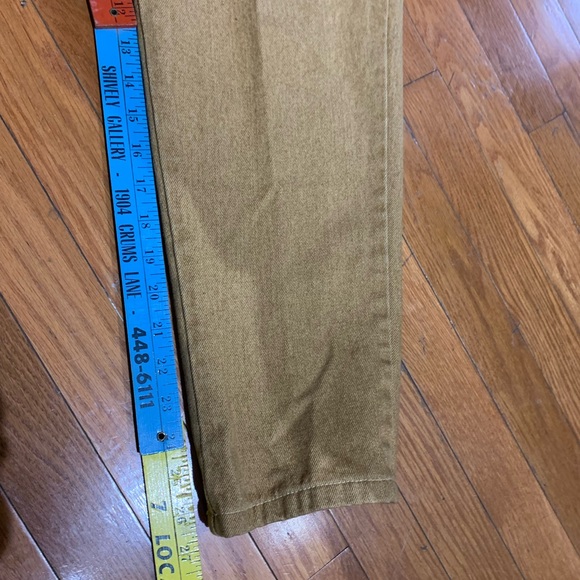90’s Bonjour high waist tapered Leg Tan jeans Made in USA vintage 12 (runs small - Picture 9 of 10